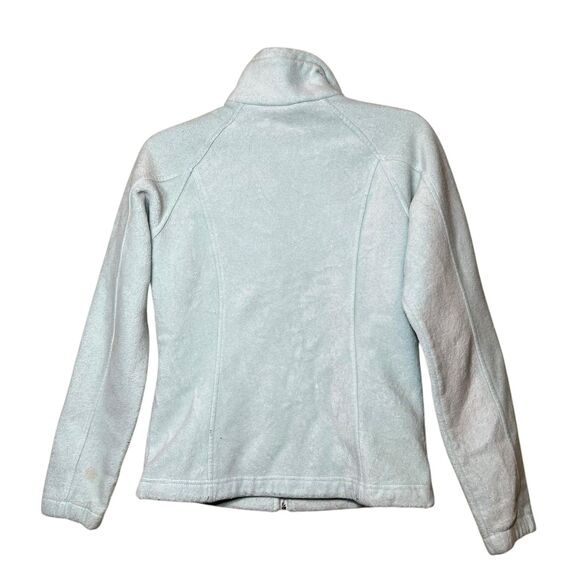 Columbia Jacket Womens Medium Light Blue XL6445 Full Zip Fleece Outdoors Hiking - Picture 2 of 11